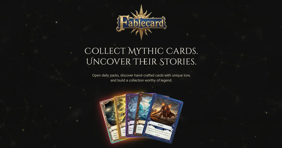 The Realm Awakens — Fablecard Is Live